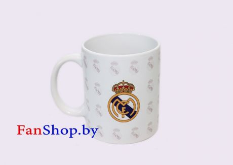 Кружка керамическая ФК Реал Мадрид маленькие логотипы