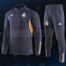 Тренировочный костюм детский ФК Реал Мадрид синий Adidas 23-24
