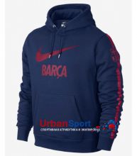 Толстовка ФК Барселона Nike синяя Толстовка ФК Барселона Nike синяя