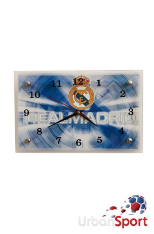 Часы настенные ФК Реал Мадрид бело-голубые