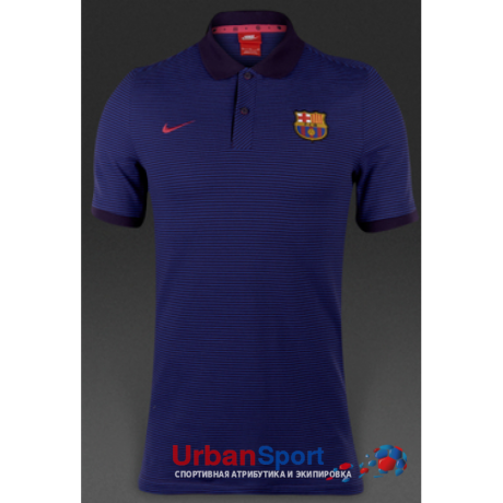 Майка-поло ФК Барселона Nike синяя