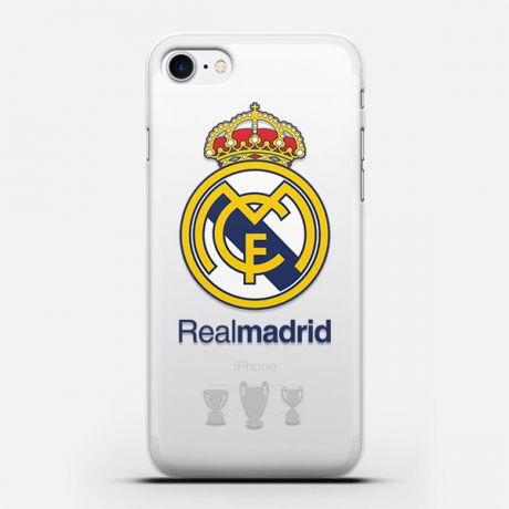 Чехол для телефона ФК Реал Мадрид белый под заказ