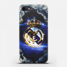 Чехол для телефона ФК Реал Мадрид черно-синий под заказ