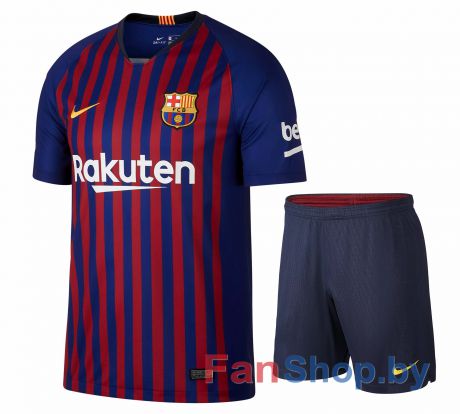 Футбольная форма детская ФК Барселона 18-19 Nike (распродажа)