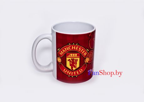 Кружка керамическая ФК Манчестер Юнайтед большой логотип