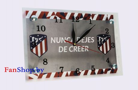 Часы настенные ФК Атлетико Мадрид серые