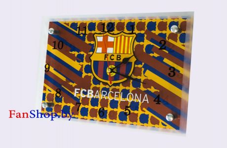 Часы настенные ФК Барселона красно-сине-желтые