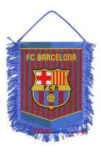 Вымпел ФК Барселона большой односторонний голубой