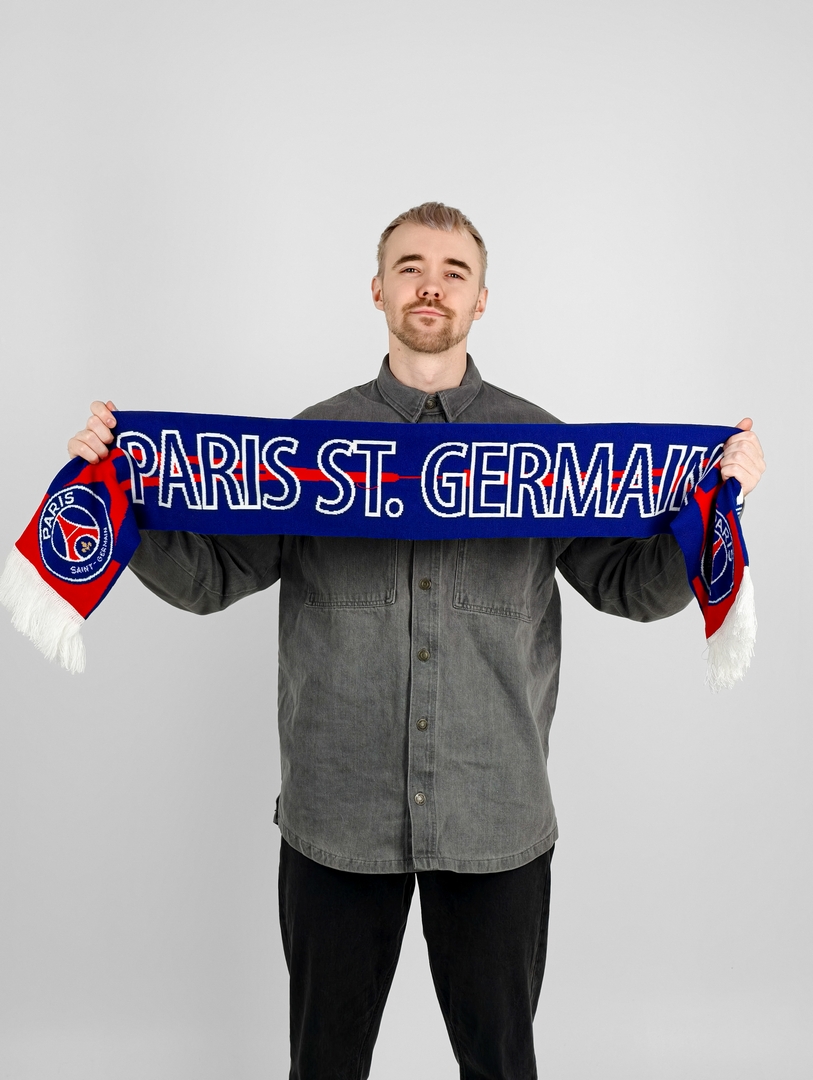 Шарф ФК ПСЖ атрибутика