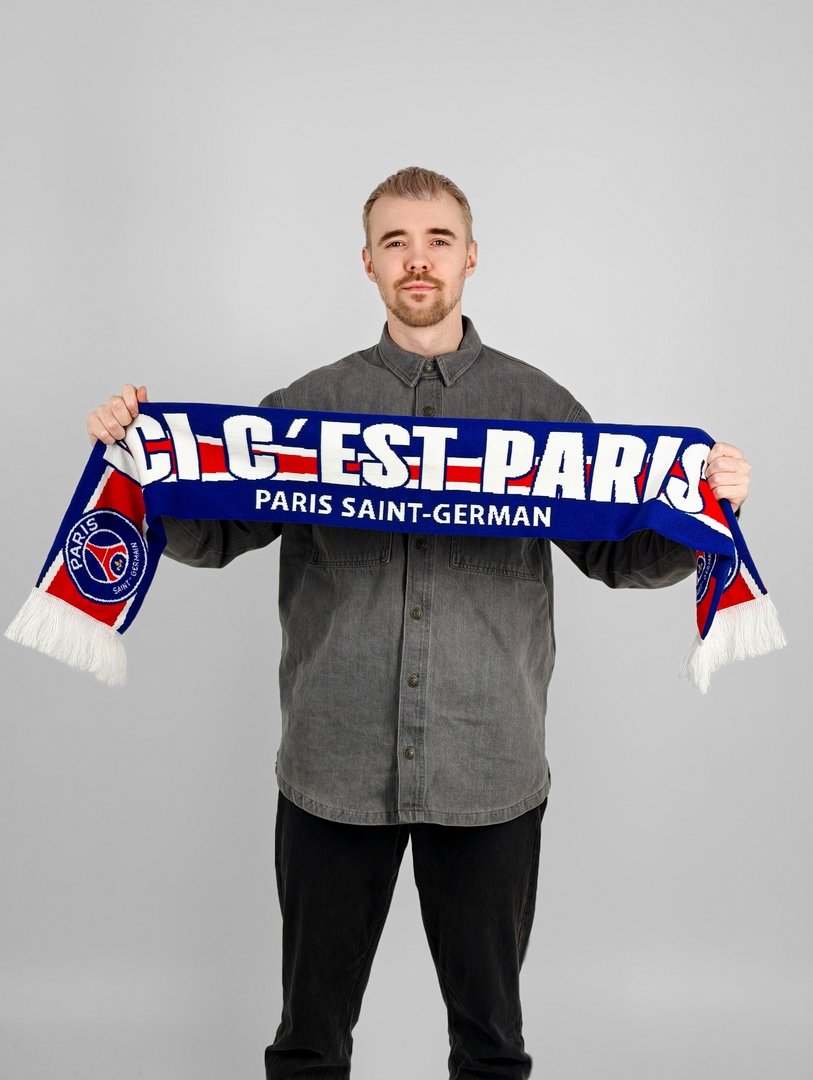 Шарф ФК ПСЖ атрибутика