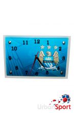 Часы настенные ФК Манчестер Сити голубые