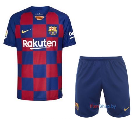 Футбольная форма детская ФК Барселона 19-20 домашняя (распродажа)