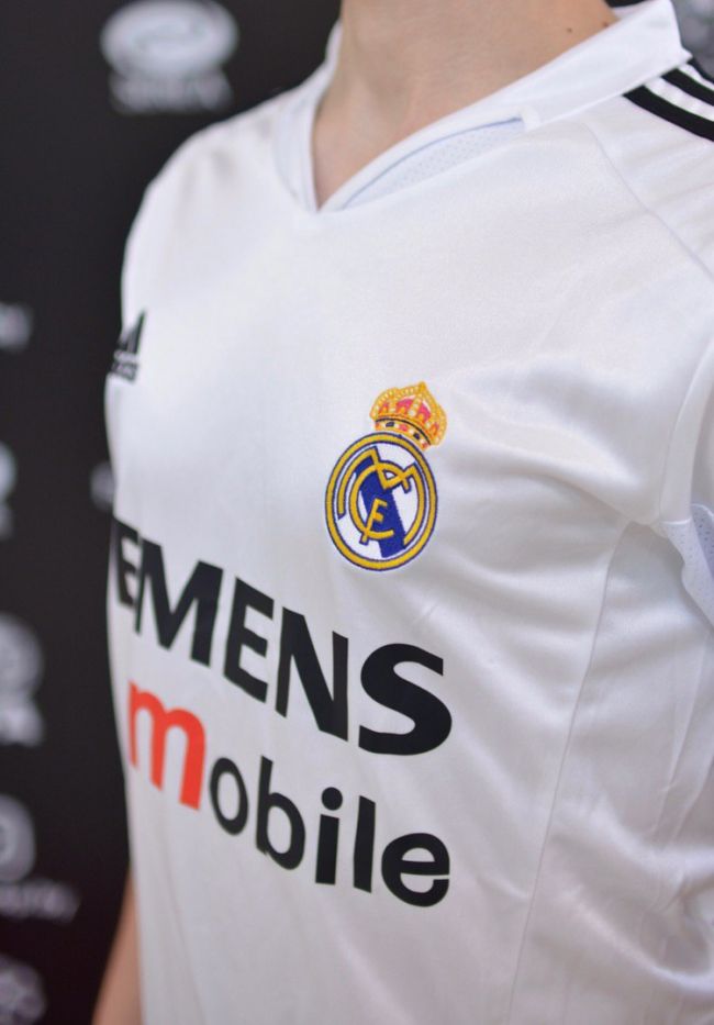 Ретро-форма ФК Реал Мадрид Siemens Mobile (майка)