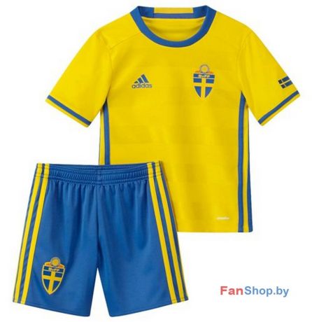Футбольная форма сборной Швеции 2017 Adidas