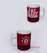 Кружка керамическая ФК Манчестер Юнайтед Eat Sleep Drink