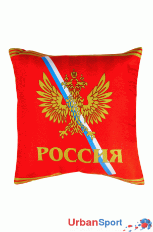 Подушка сувенирная Россия красная