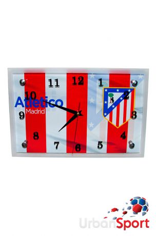 Часы настенные ФК Атлетико Мадрид красно-белые