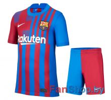 Футбольная форма детская ФК Барселона 21-22 домашняя (распродажа)