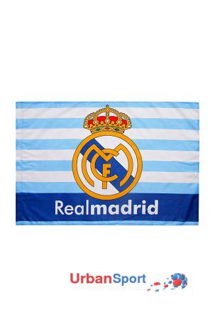 Флаг ФК Реал Мадрид бело-голубой