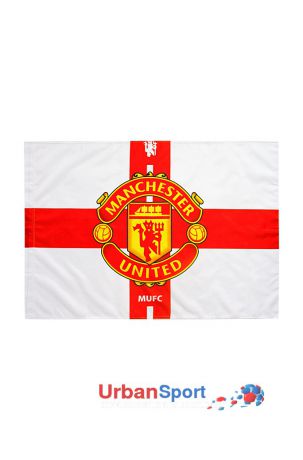 Флаг ФК Манчестер Юнайтед белый