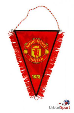 Вымпел ФК Манчестер Юнайтед треугольный