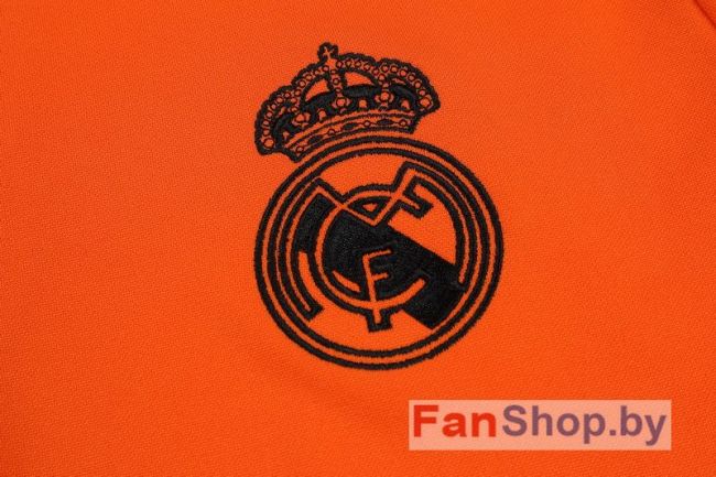 Костюм тренировочный детский ФК Реал Мадрид оранжевый