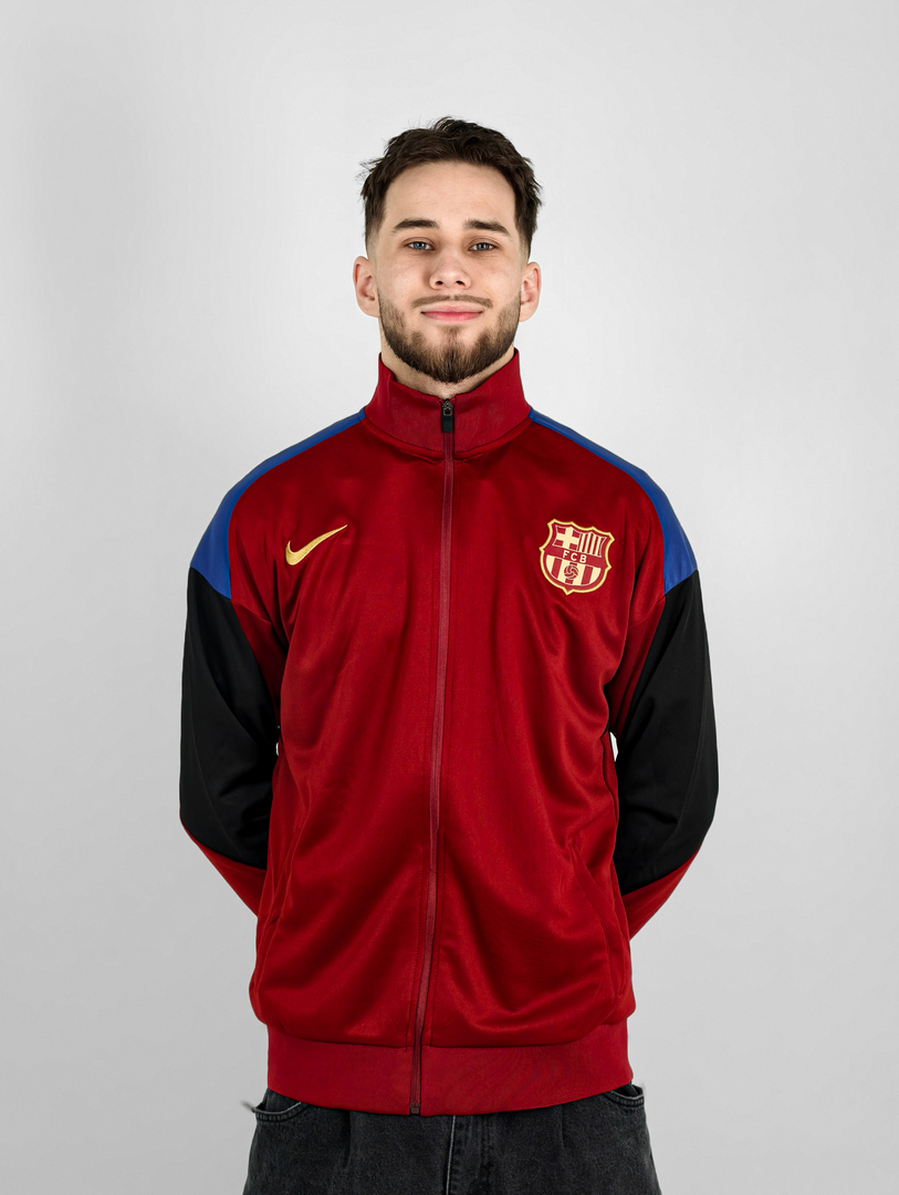 Олимпийка ФК Барселона гранатовая