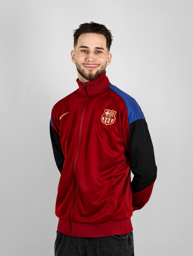 Олимпийка ФК Барселона гранатовая