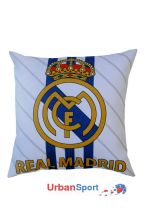 Подушка сувенирная ФК Реал Мадрид бело-синяя