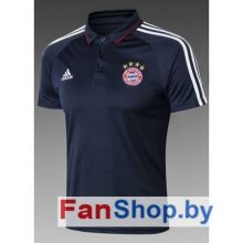 Майка-поло ФК Бавария Adidas темно-синяя