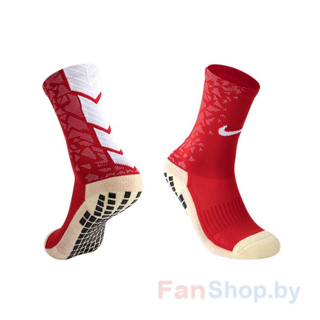 Носки противоскользящие Nike бело-красные