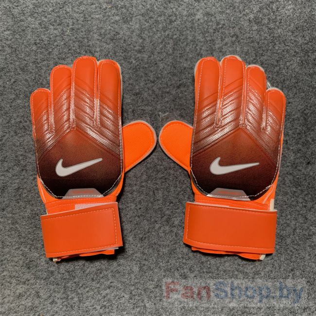 Вратарские перчатки детские Nike защита оранжевые