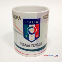 Кружка керамическая сборной Италии белая