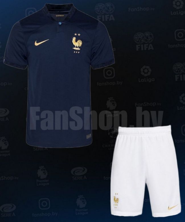Футбольная форма сборной Франции 2022 детская Nike