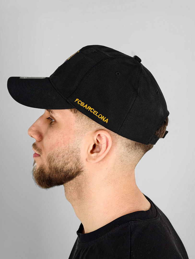 Бейсболка(кепка) ФК Барселона черная