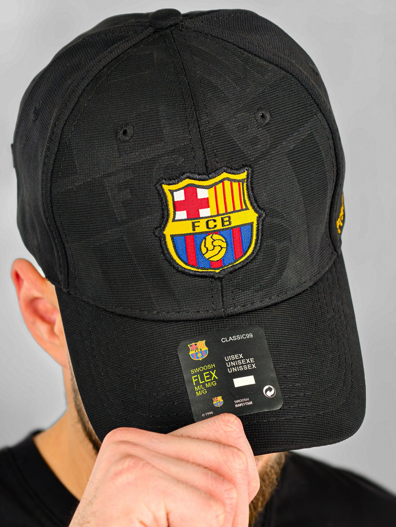 Бейсболка(кепка) ФК Барселона черная