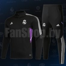 Тренировочный костюм детский ФК Реал Мадрид черный Adidas