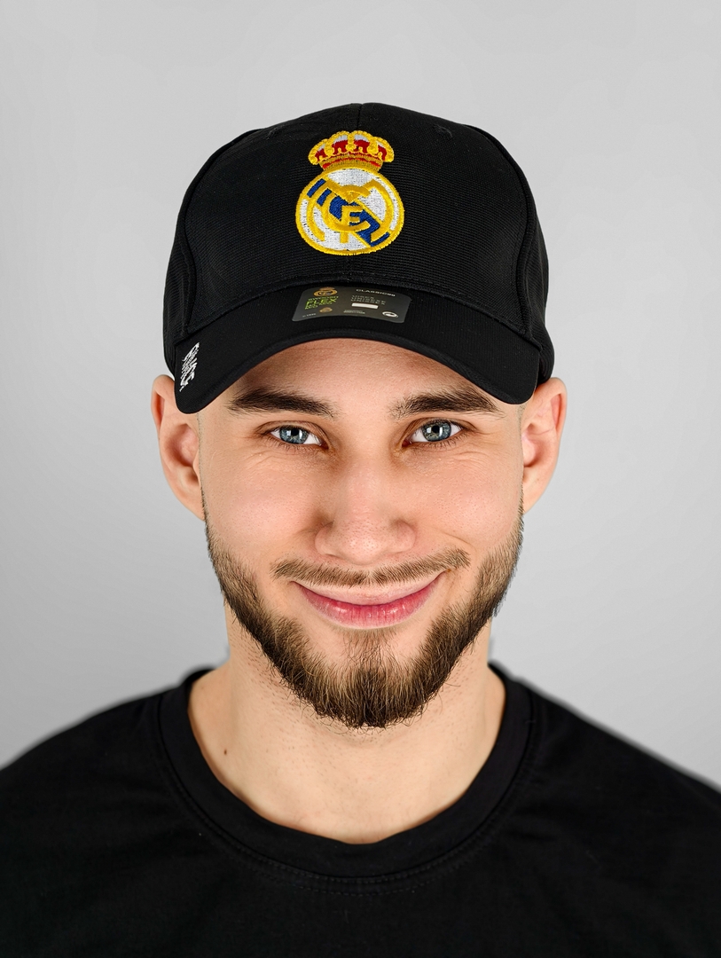 Бейсболка (кепка) ФК Реал Мадрид черная