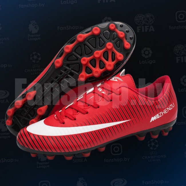 Копия Nike Mercurial 36-45 р-р ( Бутсы ZN красные)