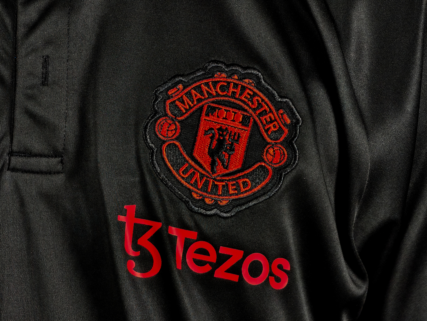 Майка-поло Манчестер Юнайтед черная Adidas