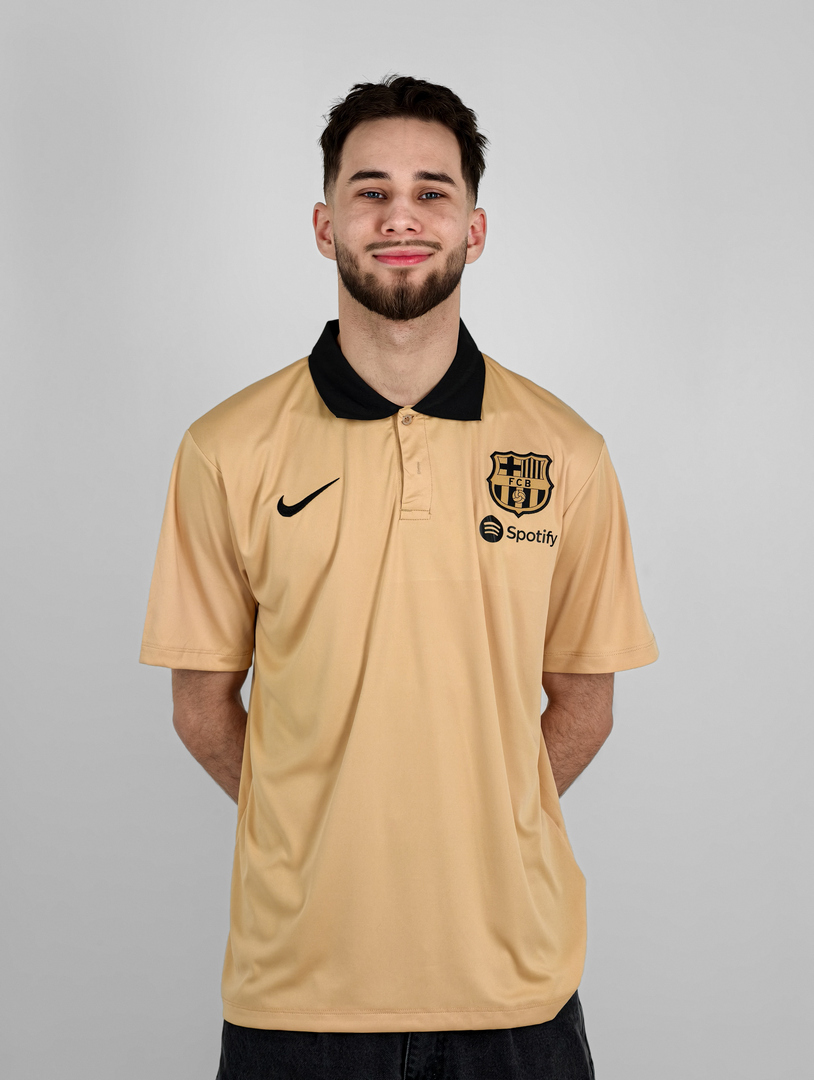 Майка-поло Барселона бежевая Nike
