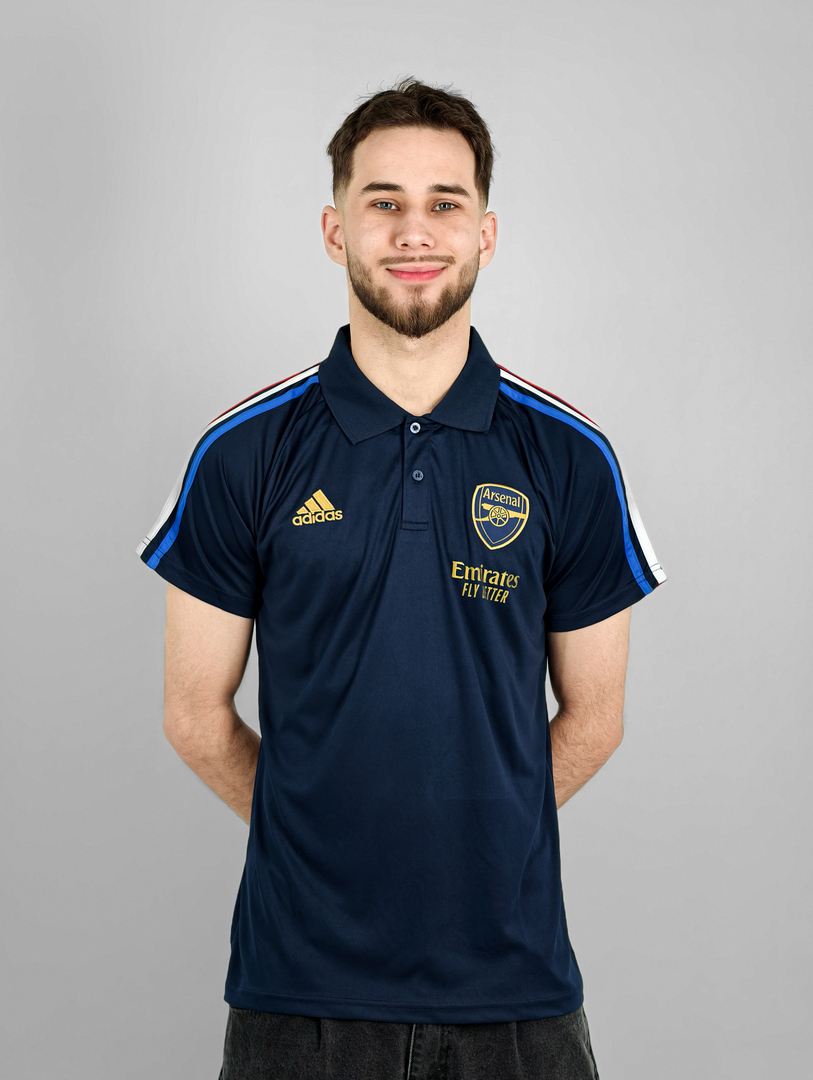 Майка-поло Арсенал темно-синяя Adidas