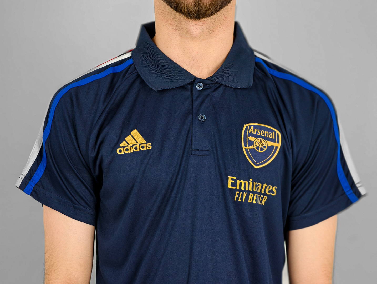 Майка-поло Арсенал темно-синяя Adidas