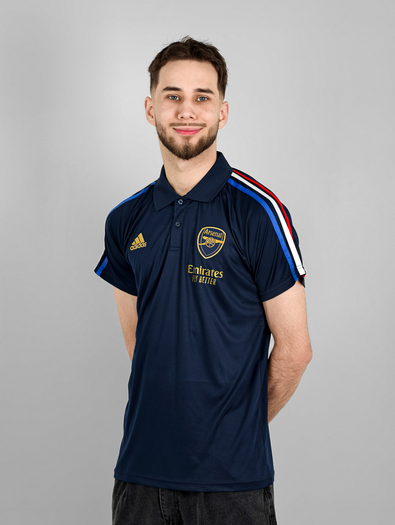 Майка-поло Арсенал темно-синяя Adidas
