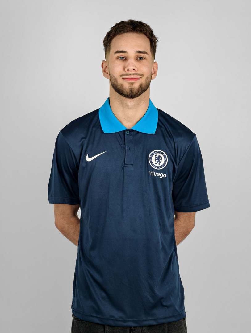 Майка-поло Челси темно синяя Adidas