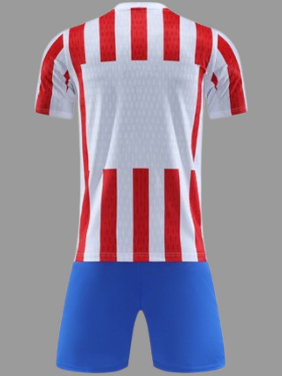 Футбольная форма для команды бело-красная полоска