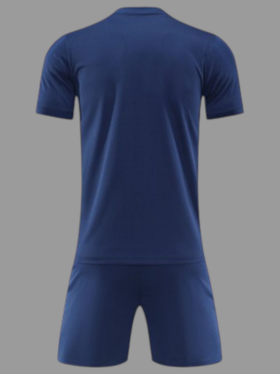 Футбольная форма для команды темно-синяя с узором