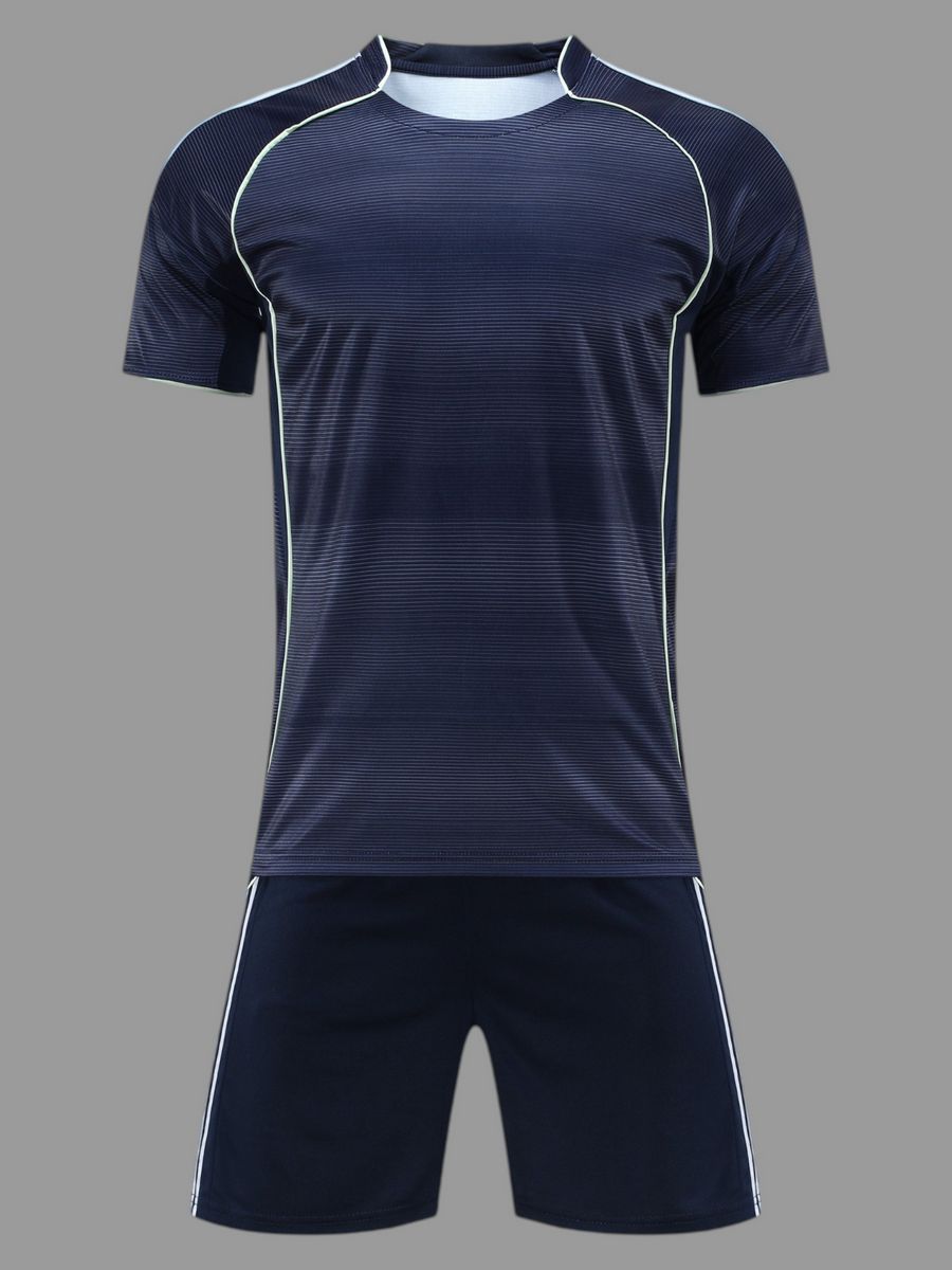 Футбольная форма для команды черно-серая полоска