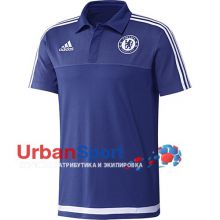 Майка-поло ФК Челси Adidas темно-синяя Майка-поло ФК Челси Adidas темно-синяя