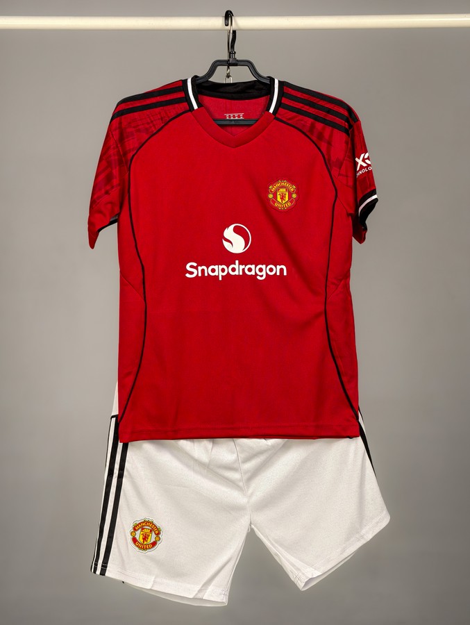 Econom детская Манчестер Юнайтед 25/26 футбольная форма домашняя